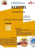 AED3701 Assignment 2 &lpar;WRITTEN ASSIGNMENT&rpar; 2026