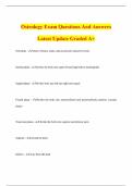 Osteology Exam Questions And Answers Latest Update Graded A&plus;