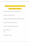 Osteology Exam Questions And Answers Latest Update Graded A&plus;