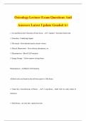 Osteology Lecture Exam Questions And Answers Latest Update Graded A&plus;