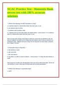 NCAC Practice Test - Momentix Book newest test with 100&percnt; accurate solutions