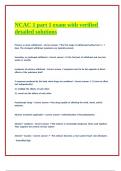 NCAC 1 part 1 exam with verified detailed solutions