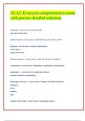 NCAC II newest comprehensive exam &lpar;597 questions&rpar; with precise detailed solutions 