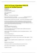 NUR 514 Exam 4 Questions With All Correct & Verified Answers