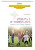 TEST BANK ESSENTIALS OF PEDIATRIC NURSING 4TH EDITION KYLE CARMAN ALL CHAPTERS 1-32 COVERED QUESTIONS AND ANSWERS GRADED A&plus;  LATEST UPDATE&period;