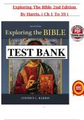 Exploring the Bible &ndash; Stephen Harris &lpar;2nd Edition&rpar; &vert; Complete Test Bank with Chapter-Based Questions