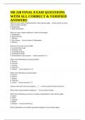 NR 228 FINAL EXAM QUESTIONS WITH ALL CORRECT & VERIFIED ANSWERS