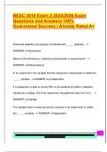 BESC EXAM PACKAGE DEAL QUESTIONS AND VERIFIED DETAILED ANSWERS &vert; 100&percnt; GUARANTEED PASS &vert; ALREADY GRADED A&plus;