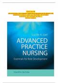  TEST BANK ADVANCED PRACTICE NURSING&colon; ESSENTIALS FOR ROLE DEVELOPMENT 4TH EDITION BY LUCILLE A&period; JOEL ALL CHAPTERS 1-30 COVERED  QUESTIONS AND ANSWERS GRADED A&plus;  NEWEST VERSION&period;