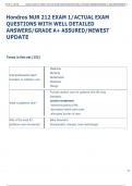 Hondros NUR 212 EXAM 1&sol;ACTUAL EXAM  QUESTIONS WITH WELL DETAILED  ANSWERS&sol;GRADE A&plus; ASSURED&sol;NEWEST  UPDATE 
