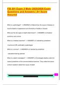 FIS 201 Exam 2 Mohr 2025&sol;2026 Exam  Questions and Answers &vert; A&plus; Score  Assured