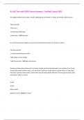 A1 ASE Test Study Guide&period; Exam Questions and Correct Answers with 100&percnt; Correct Answers &vert; Latest 2025 Update&period; 