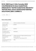 ECOL 1000 Exam 2 UGA Connelly 2025 COMPREHENSIVE EXAM QUESTIONS &vert;FREQUENTLY TESTED QUESTIONS &vert;RECENTLY TESTING REAL EXAM QUESTIONS&vert;VERIFIED SOLUTIONS &lpar;100&percnt; CORRECT&rpar;