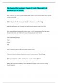 Mechanical Technologist Grade 1 Study Material &vert;&vert; all solutions are accurate&period;
