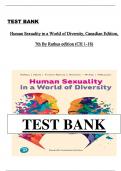  Test Bank  Human Sexuality in a World of Diversity  Canadian Edition &lpar;7th Edition&rpar; &vert; Rathus &vert; Complete &lpar;Chapters 1&ndash;18&rpar;
