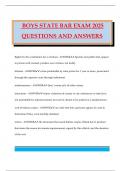 BOYS STATE BAR EXAM 2025 QUESTIONS AND ANSWERS