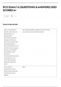 ECO EXAM 1-2 &lpar;QUESTIONS & ANSWERS&rpar; 2025  SCORED A&plus;