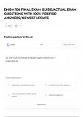 EMGM 106 FINAL EXAM GUIDE&sol;ACTUAL EXAM  QUESTIONS WITH 100&percnt; VERIFIED  ANSWERS&sol;NEWEST UPDATE
