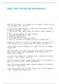 MKC STUDY GUIDE QUESTIONS AND ANSWERS