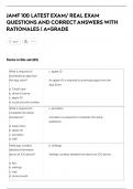 JAMF 100 CERTIFICATION LATEST EXAM 200&plus;  REAL EXAM QUESTIONS AND CORRECT  ANSWERS WITH RATIONALES &vert;AGRADE