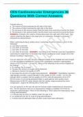 CEN Cardiovascular Emergencies 36 Questions With Correct Answers&period;
