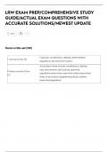 LRW EXAM PREP&sol;COMPREHENSIVE STUDY  GUIDE&sol;ACTUAL EXAM QUESTIONS WITH  ACCURATE SOLUTIONS&sol;NEWEST UPDATE
