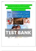 Maternal Child Nursing Care COMPLETE TEST BANK 7th Edition by Shannon E. Perry, Marilyn J. Hockenberry, and Mary Catherine Cashion| ALL Chapters (1–50)|GRADE A+ 