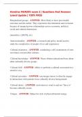 Hondros NUR205 exam 2 &vert; Questions And Answers  Latest Update &vert; 100&percnt; PASS