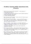 FA BOLC Gunnery MOD I Questions And Answers