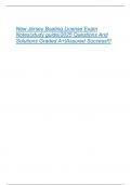 New Jersey Boating License Exam  Notes&lpar;study guide&rpar;2025 Questions And  Solutions Graded A&plus;&vert;Assured Success&excl;&excl;&excl; 