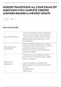 NUR2010 TRANSITIONS&colon; ALL COMP EXAMS 357  QUESTIONS WITH COMPLETE VERIFIED  ANSWERS GRADED A&plus;&sol;NEWEST UPDATE