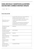 NURA 303 EXAM 1 QUESTIONS & ANSWERS  SOLVED 100&percnt; CORRECT&sol;NEWEST UPDATE