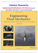 Solution Manual for  Engineering Fluid Mechanics 12th Edition by Donald F&period; Elger&comma; Barbara A&period; LeBret&comma; Clayton T&period; Crowe and John A&period; Roberson isbn-9781119723509 Latest Verified Guide