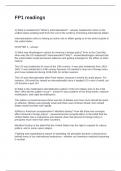FP1 readings Questions and Answers 100&percnt; Verified