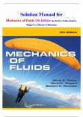 Solution Manual for  Mechanics of Fluids 5th Edition by Merle C&period; Potter&comma; David C&period; Wiggert and Bassem H&period; Ramadan Complete Latest Guide