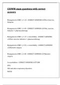CSOWM exam questions with correct answers