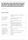 PSY 368 FINAL EXAM AND PRACTICE EXAM  COMPLETE 120 QUESTIONS AND CORRECT  DETAILED ANSWERS&vert;ALREADYGRADED A&plus;