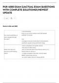 PUR 4000 EXAM 2&sol;ACTUAL EXAM QUESTIONS  WITH COMPLETE SOLUTIONS&excl;&excl;&sol;NEWEST  UPDATE
