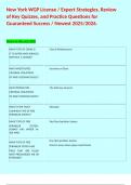 New York WGP License &sol; Expert Strategies&comma; Review of Key Quizzes&comma; and Practice Questions for Guaranteed Success &sol; Newest 2025&sol;2026&period; 