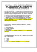 EMT JBL MODULES EXAM 2025 BUNDLE &lpar;MODULE 1&comma; 2&comma; 3&comma; 4&comma; 5&comma; 6&rpar; &vert; EMT JBL CERTIFICATION EXAM &vert; JBL TRAINING MODULES &vert; ALL QUESTIONS AND CORRECT ANSWERS