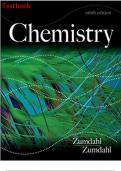 TEST BANK FOR ZUMDAHL CHEMISTRY 9TH EDITION &lpar;Complete Test Bank with Questions and Answers&rpar;