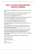 AGEC 3713 EXAM 2 QUESTIONS WITH COMPLETE ANSWERS 