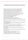 TCFP Driver&sol; Operator Questions And Answers Graded A&plus; Solutions