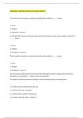 Butler Exam 1 Questions with Correct Answers Rated A&plus;