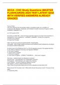 HCCA CHC Study Questions 2025 &vert; Verified Flashcards & Correct Answers &vert; Complete Compliance Exam Prep
