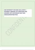 Fully Updated for the Latest Curriculum&colon;HESI MATERNITY OB VERSION1&comma;2&comma;3 AND 6 EXAM