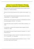 Ammo 5 Level CDC Module 3 Review  Exercises questions and answers 2025