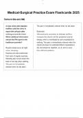 Medical-Surgical Practice Exam Flashcards 2025