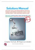 Solutions Manual For Modern Robotics&colon; Mechanics&comma; Planning&comma; and Control 1st Edition By Kevin M&period; Lynch &lpar;Author&rpar;&comma; Frank C&period; Park 9781107156302 Complete Guide &period;
