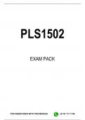 PLS1502 EXAM PACK 2025